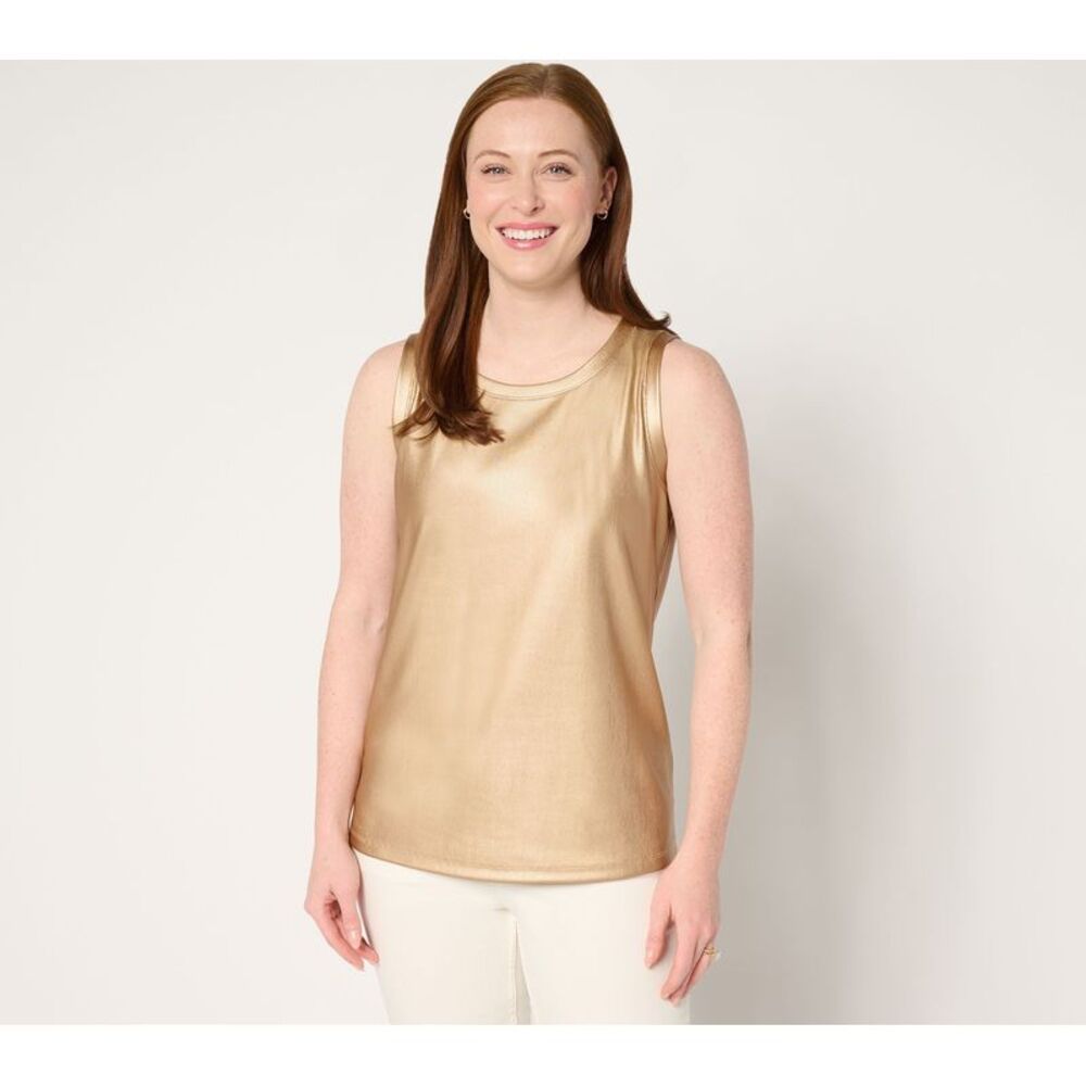 SUNNYLiFE Women's Top Sz XL Signature Knit Metallic Multi-colored